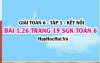 Bài 1.26 SGK Toán 6 tập 1 Kết nối tri thức
